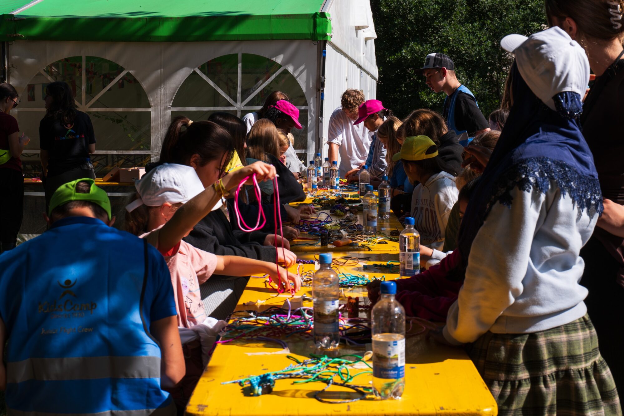 Bastelaktion am KidsCamp